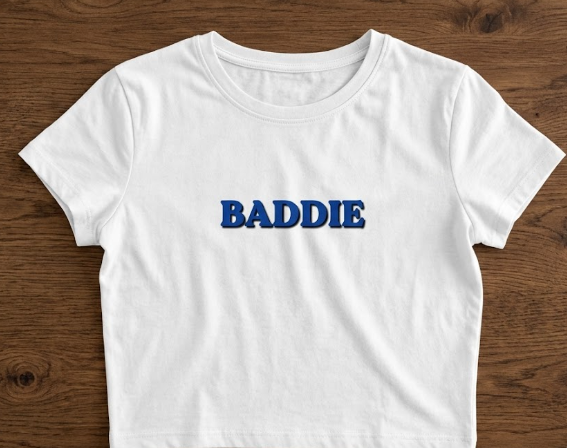 BADDIE Collegiate Crop Top