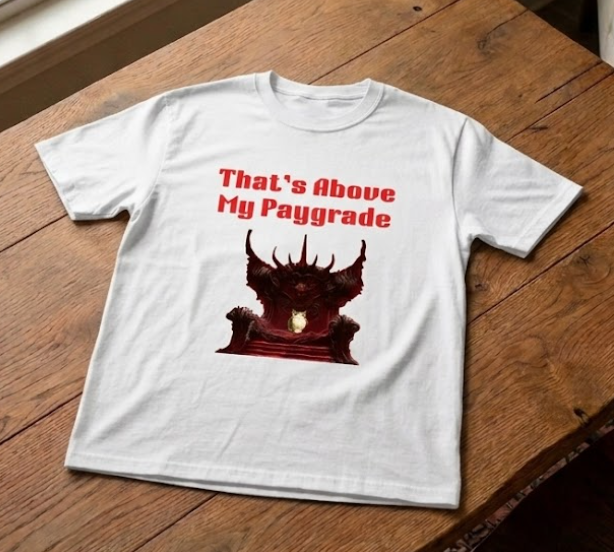 "That's Above My Paygrade" Cat Graphic Tee