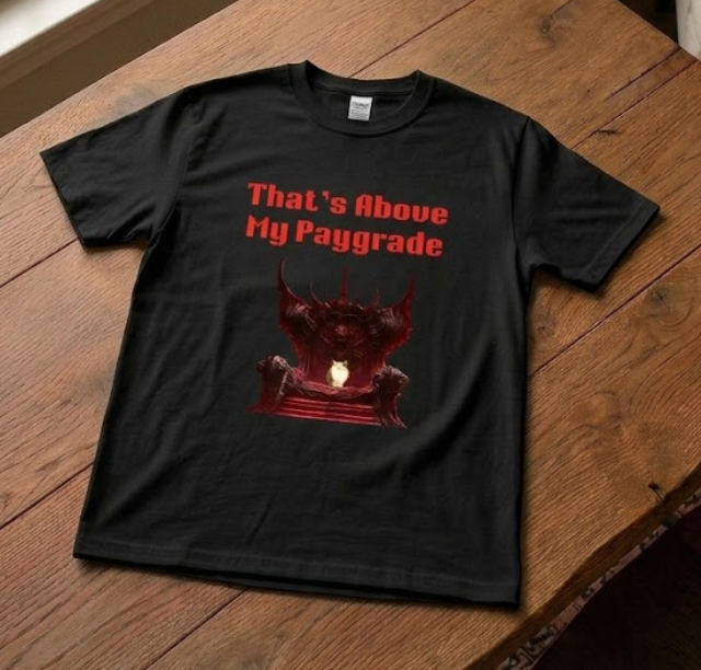 "That's Above My Paygrade" Cat Graphic Tee